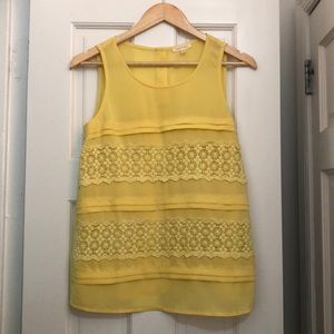 2 for $15 Sunny yellow vintage inspired sleeveless blouse